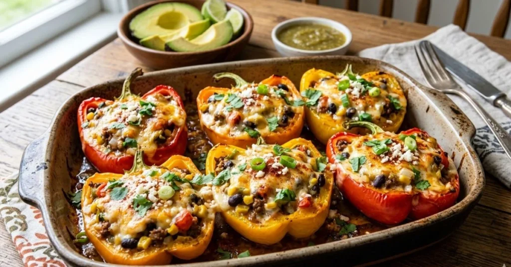 Queso Stuffed Peppers