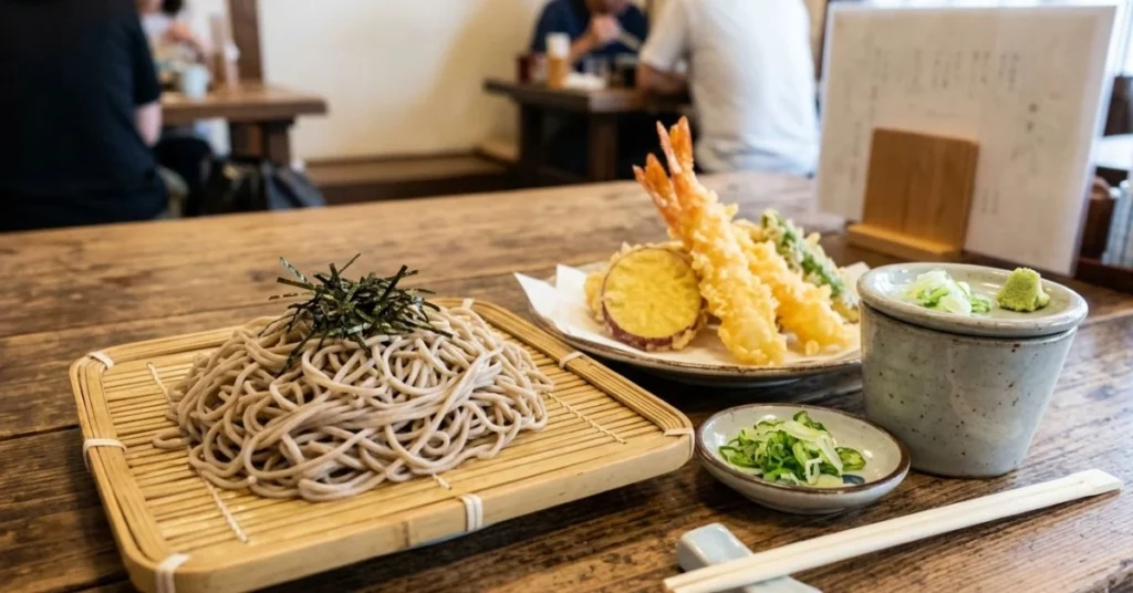 Soba Noodles with Tempura