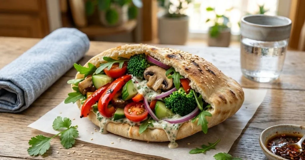 Vegetable Pita Sandwich