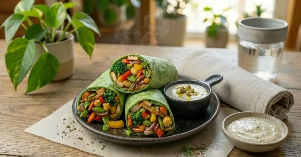Vegetable Stir-Fry Wraps