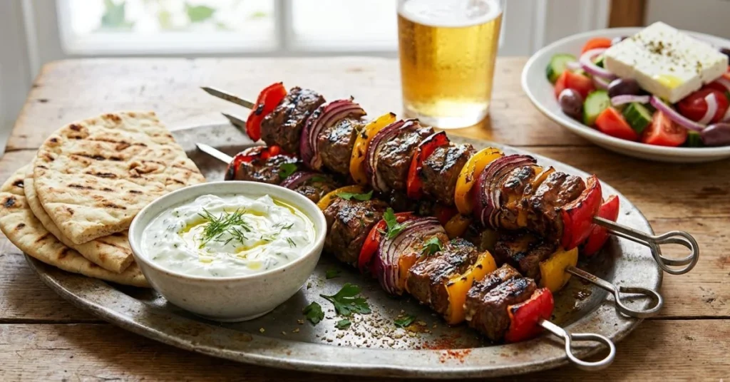 Yiros Beef Skewers