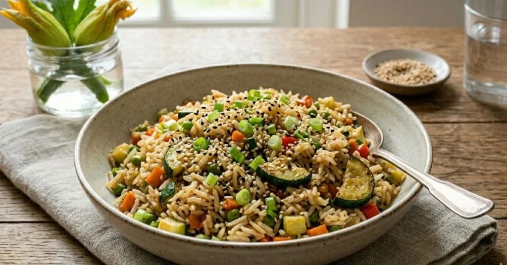 Zucchini Veg Fried Rice